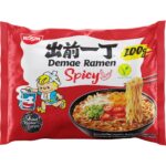 Demae Ramen Spicy NISSIN Instant Noodles with Hot Asian Cayenne Broth 100 g