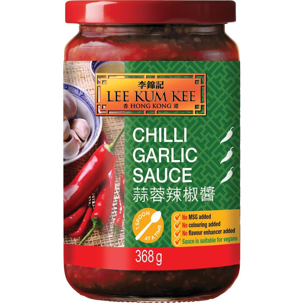 LEE KUM KEE Chili Garlic Sauce 368 g Spicy Garlic Chili Sauce Vegan Asian Condiment