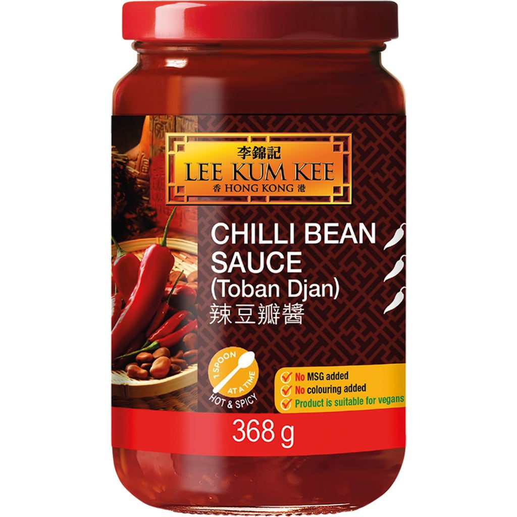 LEE KUM KEE Chilli Bean Sauce Doubanjiang 368 g Salsa Picante Sichuan Auténtica Vegana