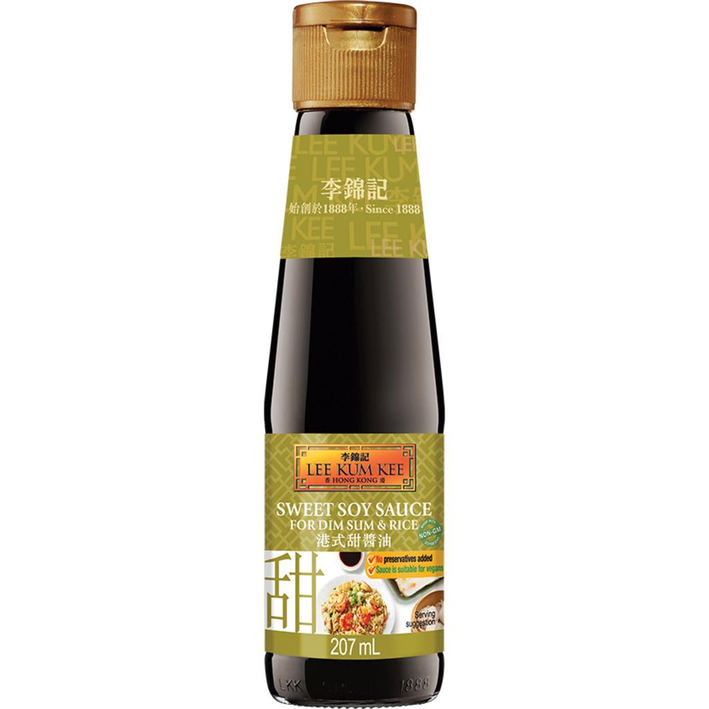 Salsa de Soja Dulce Estilo Hong Kong para Arroz Gyozas y Dim Sum LEE KUM KEE 207 ml