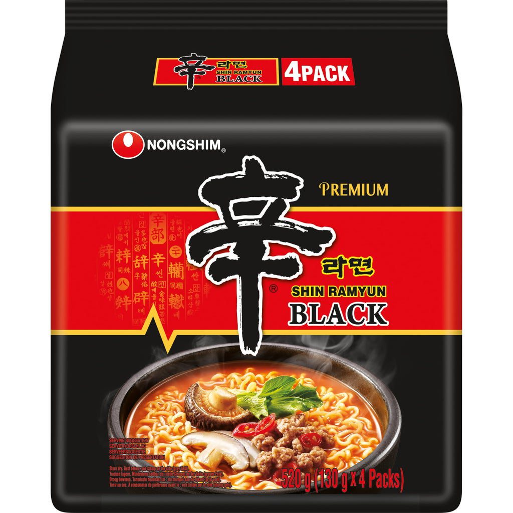 Shin Ramyun Black Premium Ramen NONGSHIM Korean Instant Noodles Beef Broth